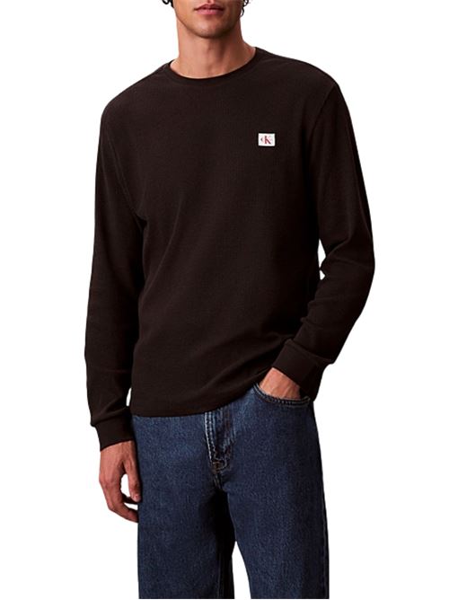 T-shirt manica lunga in cotone Calvin Klein Jeans | LV040EM217UB1